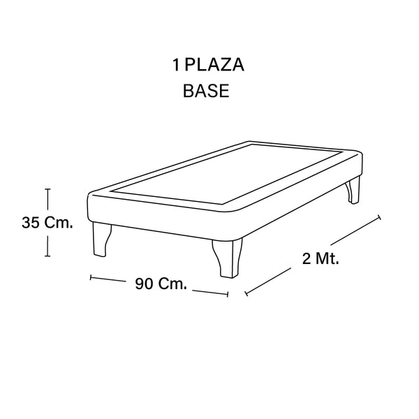 Base Cama Europea Zen - 1 plaza