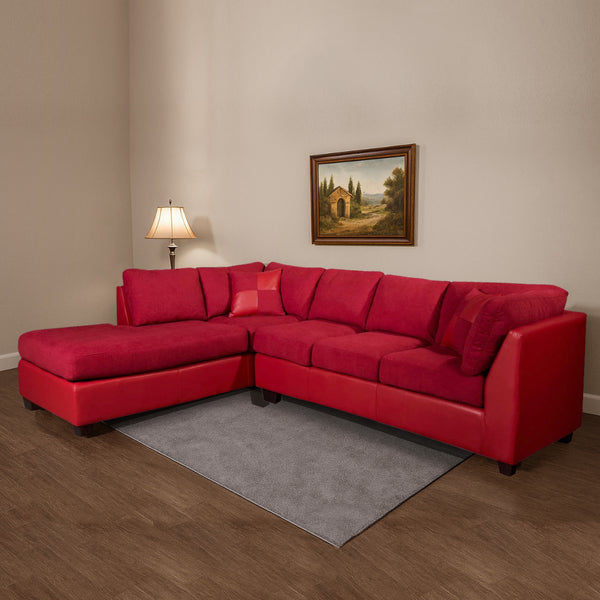 #Izquierdo#PU/Tela#Rojo/Burdeo