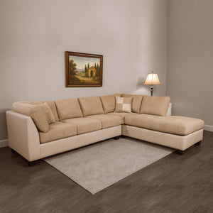 #Derecho#PU/Tela#Beige