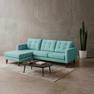 #izquierdo#Tela#turquesa