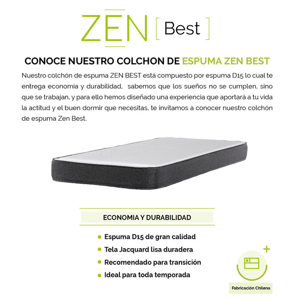 Colchon ZEN BEST espuma 1 plazas