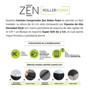 Colchón Comprimido Zen Roller - 2 plazas