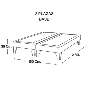 Base Cama Europea Zen - 2 plazas